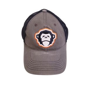 Howler Bros Monkey Patch Logo Grey &  Black Mesh Snapback Hat